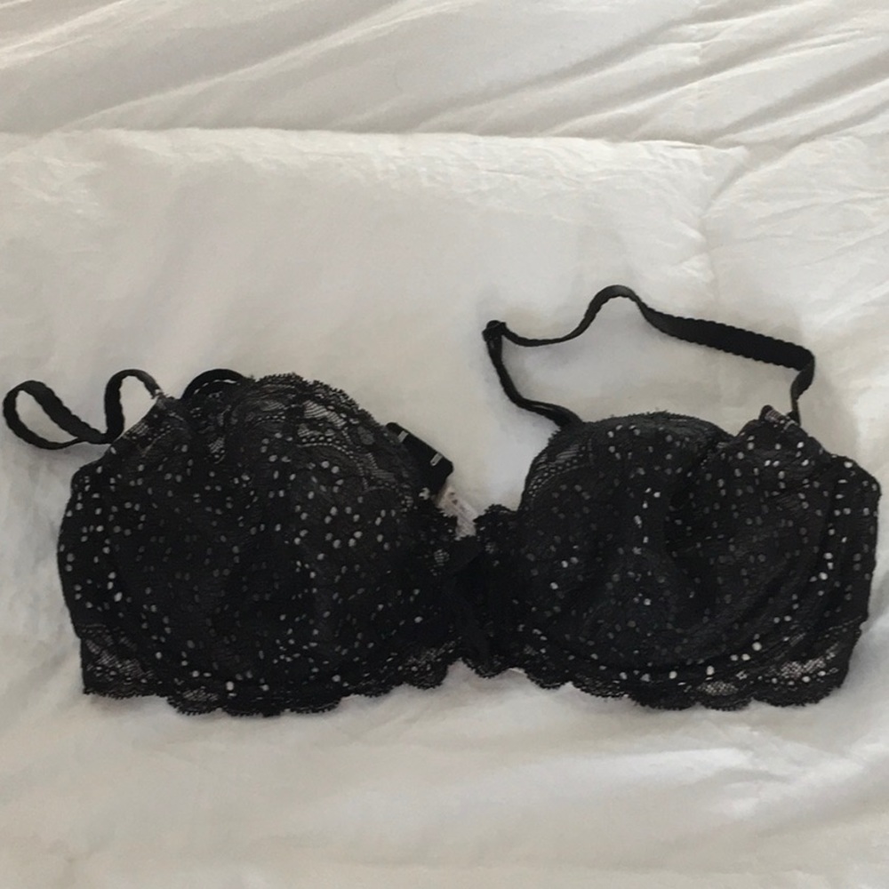 Very Sexy Black Eyelet Bra from Victoria’s Secret